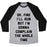 Virgin Teez  Baseball Tee Unisex Tri-Blend Baseball Tee / small / Athletic Gray / Black OK FINE I'LL RUN UNISEX TRI-BLEND BASEBALL TEE