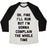 Virgin Teez  Baseball Tee Unisex Tri-Blend Baseball Tee / small / Oatmeal / Black OK FINE I'LL RUN UNISEX TRI-BLEND BASEBALL TEE