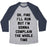 Virgin Teez  Baseball Tee Unisex Tri-Blend Baseball Tee / small / Athletic Gray / Navy OK FINE I'LL RUN UNISEX TRI-BLEND BASEBALL TEE