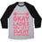 Virgin Teez  Baseball Tee Unisex Tri-Blend Baseball Tee / small / Athletic Gray / Black OKAY LADIES NOW LET'S SWEAT IN FORMATION UNISEX TRI-BLEND BASEBALL TEE