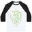 Virgin Teez  Baseball Tee Unisex Classic Baseball Tee / x-small / White/Black OM AND EYE UNISEX CLASSIC BASEBALL TEE