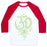 Virgin Teez  Baseball Tee Unisex Classic Baseball Tee / x-small / White/Red OM AND EYE UNISEX CLASSIC BASEBALL TEE
