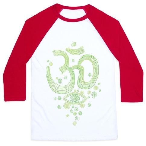Virgin Teez  Baseball Tee Unisex Classic Baseball Tee / x-small / White/Red OM AND EYE UNISEX CLASSIC BASEBALL TEE