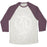 Virgin Teez  Baseball Tee Unisex Tri-Blend Baseball Tee / small / Oatmeal / Maroon OM AND EYE UNISEX TRI-BLEND BASEBALL TEE