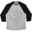 Virgin Teez  Baseball Tee Unisex Tri-Blend Baseball Tee / small / Athletic Gray / Black OM AND EYE UNISEX TRI-BLEND BASEBALL TEE