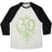Virgin Teez  Baseball Tee Unisex Tri-Blend Baseball Tee / small / Oatmeal / Black OM AND EYE UNISEX TRI-BLEND BASEBALL TEE