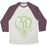 Virgin Teez  Baseball Tee Unisex Tri-Blend Baseball Tee / small / Oatmeal / Maroon OM AND EYE UNISEX TRI-BLEND BASEBALL TEE