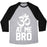 Virgin Teez  Baseball Tee Unisex Tri-Blend Baseball Tee / small / Athletic Gray / Black OM AT ME BRO UNISEX TRI-BLEND BASEBALL TEE