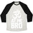 Virgin Teez  Baseball Tee Unisex Tri-Blend Baseball Tee / small / Oatmeal / Black OM AT ME BRO UNISEX TRI-BLEND BASEBALL TEE