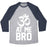 Virgin Teez  Baseball Tee Unisex Tri-Blend Baseball Tee / small / Athletic Gray / Navy OM AT ME BRO UNISEX TRI-BLEND BASEBALL TEE
