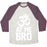 Virgin Teez  Baseball Tee Unisex Tri-Blend Baseball Tee / small / Oatmeal / Maroon OM AT ME BRO UNISEX TRI-BLEND BASEBALL TEE
