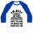 Virgin Teez  Baseball Tee Unisex Classic Baseball Tee / x-small / White/Blue OM-BODY ONCE TOLD ME THE WORLD WAS GONNA ROLL ME UNISEX CLASSIC BASEBALL TEE
