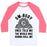 Virgin Teez  Baseball Tee Unisex Classic Baseball Tee / x-small / White/Neon Pink OM-BODY ONCE TOLD ME THE WORLD WAS GONNA ROLL ME UNISEX CLASSIC BASEBALL TEE