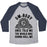 Virgin Teez  Baseball Tee Unisex Tri-Blend Baseball Tee / small / Athletic Gray / Navy OM-BODY ONCE TOLD ME THE WORLD WAS GONNA ROLL ME UNISEX TRI-BLEND BASEBALL TEE