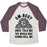 Virgin Teez  Baseball Tee Unisex Tri-Blend Baseball Tee / small / Oatmeal / Maroon OM-BODY ONCE TOLD ME THE WORLD WAS GONNA ROLL ME UNISEX TRI-BLEND BASEBALL TEE