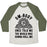 Virgin Teez  Baseball Tee Unisex Tri-Blend Baseball Tee / small / Oatmeal / Moss OM-BODY ONCE TOLD ME THE WORLD WAS GONNA ROLL ME UNISEX TRI-BLEND BASEBALL TEE