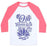 Virgin Teez  Baseball Tee Unisex Classic Baseball Tee / x-small / White/Neon Pink OM GONNA KICK YOUR ASS UNISEX CLASSIC BASEBALL TEE
