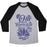 Virgin Teez  Baseball Tee Unisex Tri-Blend Baseball Tee / small / Athletic Gray / Black OM GONNA KICK YOUR ASS UNISEX TRI-BLEND BASEBALL TEE