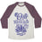Virgin Teez  Baseball Tee Unisex Tri-Blend Baseball Tee / small / Oatmeal / Maroon OM GONNA KICK YOUR ASS UNISEX TRI-BLEND BASEBALL TEE