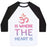 Virgin Teez  Baseball Tee Unisex Classic Baseball Tee / x-small / White/Black OM IS WHERE THE HEART IS UNISEX CLASSIC BASEBALL TEE