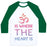 Virgin Teez  Baseball Tee Unisex Classic Baseball Tee / x-small / White/Dark Green OM IS WHERE THE HEART IS UNISEX CLASSIC BASEBALL TEE