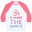 Virgin Teez  Baseball Tee Unisex Classic Baseball Tee / x-small / White/Neon Pink OM IS WHERE THE HEART IS UNISEX CLASSIC BASEBALL TEE