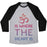 Virgin Teez  Baseball Tee Unisex Tri-Blend Baseball Tee / small / Athletic Gray / Black OM IS WHERE THE HEART IS UNISEX TRI-BLEND BASEBALL TEE