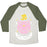 Virgin Teez  Baseball Tee Unisex Tri-Blend Baseball Tee / small / Oatmeal / Moss OM-MEOW UNISEX TRI-BLEND BASEBALL TEE