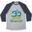 Virgin Teez  Baseball Tee Unisex Tri-Blend Baseball Tee / small / Athletic Gray / Navy OM MY GOD UNISEX TRI-BLEND BASEBALL TEE