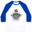 Virgin Teez  Baseball Tee Unisex Classic Baseball Tee / x-small / White/Blue OM SHANTI SHANTI SHANTI UNISEX CLASSIC BASEBALL TEE