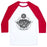 Virgin Teez  Baseball Tee Unisex Classic Baseball Tee / x-small / White/Red OM SHANTI SHANTI SHANTI UNISEX CLASSIC BASEBALL TEE
