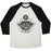Virgin Teez  Baseball Tee Unisex Tri-Blend Baseball Tee / small / Oatmeal / Black OM SHANTI SHANTI SHANTI UNISEX TRI-BLEND BASEBALL TEE