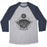 Virgin Teez  Baseball Tee Unisex Tri-Blend Baseball Tee / small / Athletic Gray / Navy OM SHANTI SHANTI SHANTI UNISEX TRI-BLEND BASEBALL TEE