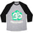Virgin Teez  Baseball Tee Unisex Tri-Blend Baseball Tee / small / Athletic Gray / Black OMSTOPPABLE UNISEX TRI-BLEND BASEBALL TEE
