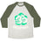 Virgin Teez  Baseball Tee Unisex Tri-Blend Baseball Tee / small / Oatmeal / Moss OMSTOPPABLE UNISEX TRI-BLEND BASEBALL TEE