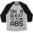Virgin Teez  Baseball Tee Unisex Tri-Blend Baseball Tee / small / Athletic Gray / Black ON A QUEST TO FIND ABS UNISEX TRI-BLEND BASEBALL TEE