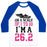 Virgin Teez  Baseball Tee Unisex Classic Baseball Tee / x-small / White/Blue ON A SCALE OF 1 TO 10 I'M A 26.2 UNISEX CLASSIC BASEBALL TEE
