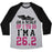 Virgin Teez  Baseball Tee Unisex Tri-Blend Baseball Tee / small / Athletic Gray / Black ON A SCALE OF 1 TO 10 I'M A 26.2 UNISEX TRI-BLEND BASEBALL TEE