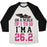 Virgin Teez  Baseball Tee Unisex Tri-Blend Baseball Tee / small / Oatmeal / Black ON A SCALE OF 1 TO 10 I'M A 26.2 UNISEX TRI-BLEND BASEBALL TEE