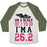 Virgin Teez  Baseball Tee Unisex Tri-Blend Baseball Tee / small / Oatmeal / Moss ON A SCALE OF 1 TO 10 I'M A 26.2 UNISEX TRI-BLEND BASEBALL TEE