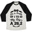 Virgin Teez  Baseball Tee Unisex Tri-Blend Baseball Tee / small / Oatmeal / Black ON A SCALE OF 1 TO 10 MY BIG'S A 26.2 UNISEX TRI-BLEND BASEBALL TEE