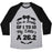 Virgin Teez  Baseball Tee Unisex Tri-Blend Baseball Tee / small / Athletic Gray / Black ON A SCALE OF 1 TO 10 MY LITTLE'S A 26.2 UNISEX TRI-BLEND BASEBALL TEE