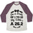 Virgin Teez  Baseball Tee Unisex Tri-Blend Baseball Tee / small / Oatmeal / Maroon ON A SCALE OF 1 TO 10 MY LITTLE'S A 26.2 UNISEX TRI-BLEND BASEBALL TEE