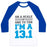 Virgin Teez  Baseball Tee Unisex Classic Baseball Tee / x-small / White/Blue ON A SCALE OF ONE TO TEN I'M A 13.1 (BLUE) UNISEX CLASSIC BASEBALL TEE