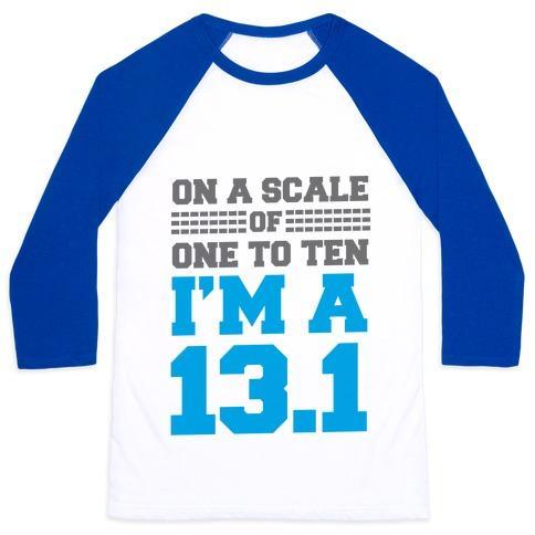 Virgin Teez  Baseball Tee Unisex Classic Baseball Tee / x-small / White/Blue ON A SCALE OF ONE TO TEN I'M A 13.1 (BLUE) UNISEX CLASSIC BASEBALL TEE