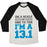 Virgin Teez  Baseball Tee Unisex Tri-Blend Baseball Tee / small / Oatmeal / Black ON A SCALE OF ONE TO TEN I'M A 13.1 (BLUE) UNISEX TRI-BLEND BASEBALL TEE