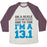 Virgin Teez  Baseball Tee Unisex Tri-Blend Baseball Tee / small / Oatmeal / Maroon ON A SCALE OF ONE TO TEN I'M A 13.1 (BLUE) UNISEX TRI-BLEND BASEBALL TEE