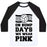 Virgin Teez  Baseball Tee Unisex Classic Baseball Tee / x-small / White/Black ON BUMP DAYS WE WEAR PINK UNISEX CLASSIC BASEBALL TEE