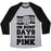 Virgin Teez  Baseball Tee Unisex Tri-Blend Baseball Tee / small / Athletic Gray / Black ON BUMP DAYS WE WEAR PINK UNISEX TRI-BLEND BASEBALL TEE