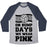 Virgin Teez  Baseball Tee Unisex Tri-Blend Baseball Tee / small / Athletic Gray / Navy ON BUMP DAYS WE WEAR PINK UNISEX TRI-BLEND BASEBALL TEE
